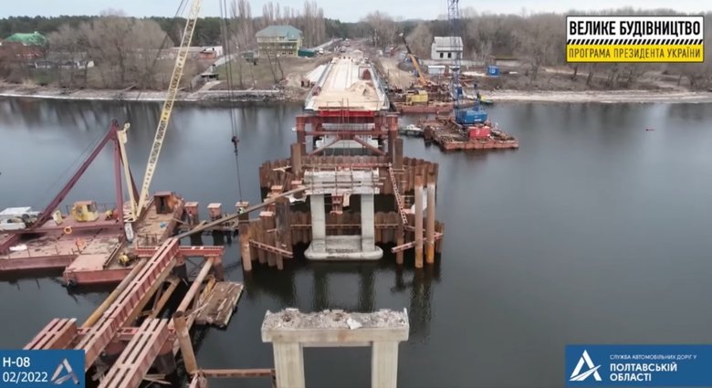 60-річний міст через річку Сула відновлюють на Полтавщині, - Укравтодор 01