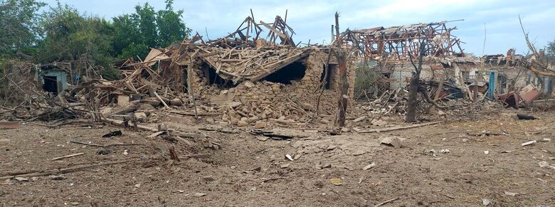 Последствия очередной массированной атаки врага на Херсонщину 04 Последствия очередной массированной атаки врага на Херсонщину 04