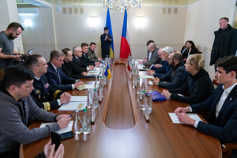 Czech President Petr Pavel arrives in Ukraine