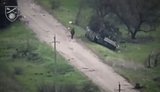 Pilots from the 66th Brigade eliminated an invader who was attempting to hide in a Russian BMP