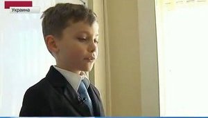 9-летний вундеркинд Виталик Нечаев читает лекции в Черкасском университете. ВИДЕО