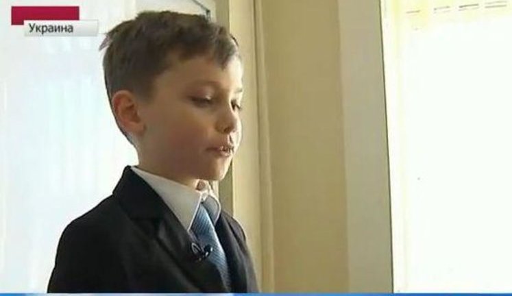 9-летний вундеркинд Виталик Нечаев читает лекции в Черкасском университете. ВИДЕО