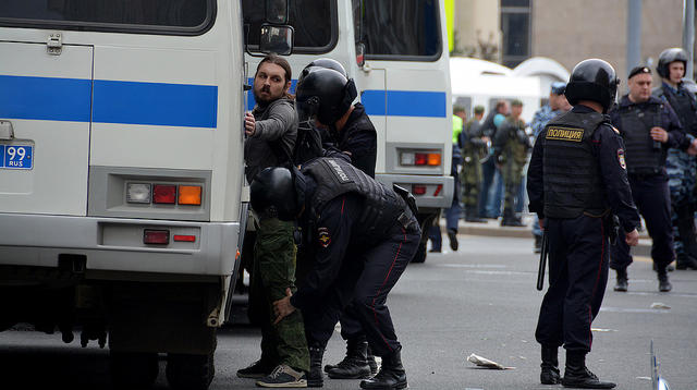 Moscow police brutally dispersed opposition demonstration 11 Moscow police brutally dispersed opposition demonstration 11