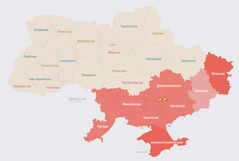 У Києві та більшості регіонів оголошено відбій ракетної небезпеки 01