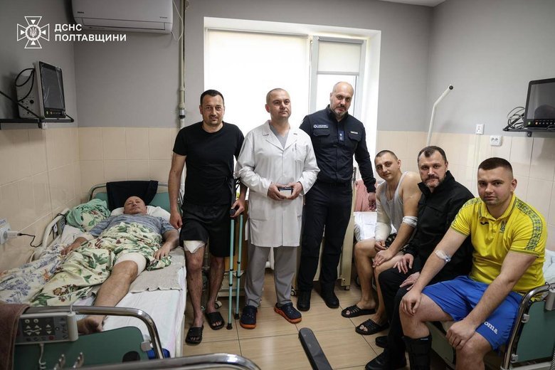 15 спасателей Полтавщины до сих пор находятся на лечении
