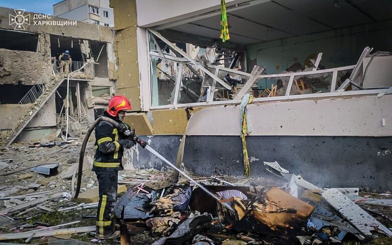 Дитсадок у Чугуєві після обстрілу