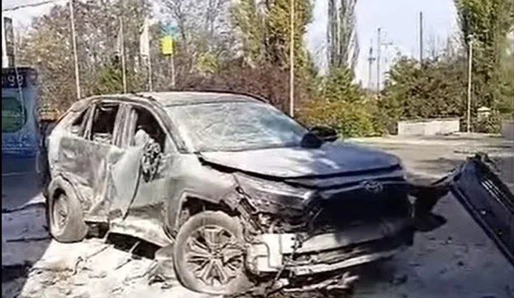 Россияне атаковали АЗК "Укрнафты" на Днепропетровщине: есть раненый, повреждено оборудование. ВИДЕО