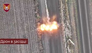 Дронари 46-й бригады уничтожили 7 единиц техники и 6 оккупантов. ВИДЕО
