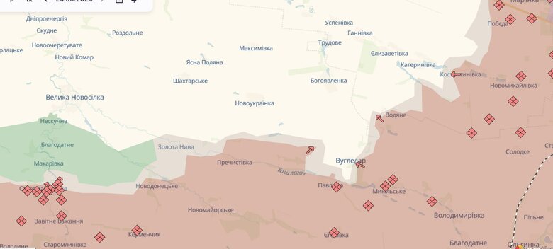 Ситуація у Вугледарі станом 25 вересня