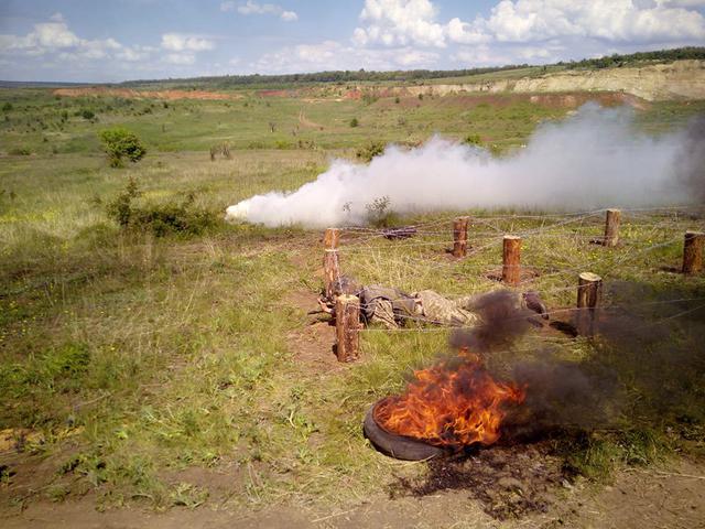 Змагання розрахунків великокаліберних кулеметів ДШК відбулися на Донеччині 02