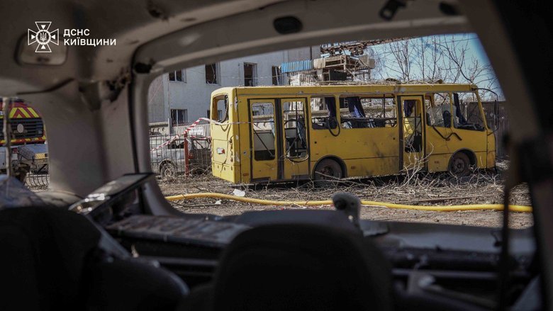 удар РФ по Киевской области