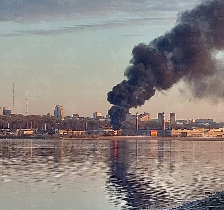 A military plant burns in Perm, Russia 05