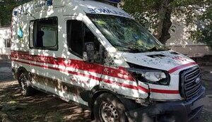 У Станіславі окупаційні війська атакували автівку швидкої.