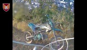 Drones, firing positions, troops, vehicles and even moped hit by 46th Air Assault Brigade. VIDEO