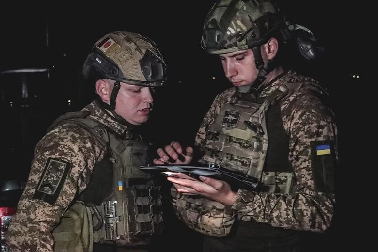 The National Guard destroys enemy equipment