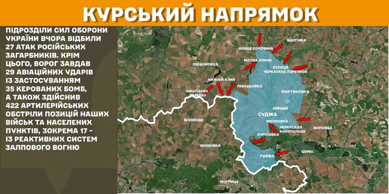 Ситуація на фронті на 10 березня - Курський напрямок