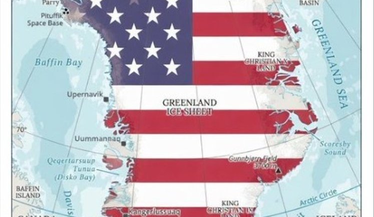 Дружина радника Трампа опублікувала мапу Гренландії в кольорах прапора США: Реакція посла Данії