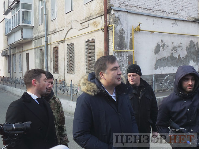 Саакашвили пришел на допрос в СБУ 02