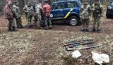 В Чернобыльской зоне пограничники задержали 4 нелегальных охотников. ФОТО