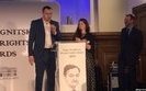 Sentsov accepts Magnitsky Human Rights Award in London. PHOTO
