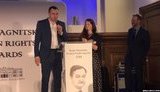 Сенцову в Лондоне вручили премию имени Магнитского. ФОТО