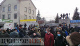 Nationalists block police raiding Kyiv-based ATEK plant. VIDEO&PHOTOS