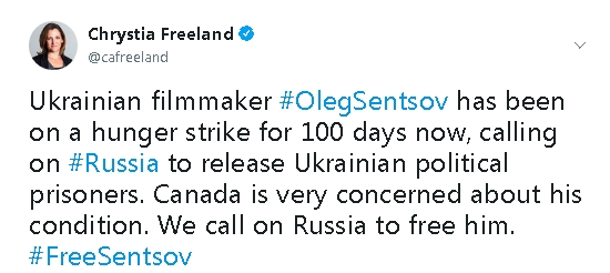 Канада, Великобритания и ЕС призвали Россию освободить украинских политузников 01