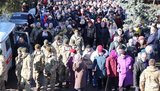 На Херсонщине провели в последний путь погибшего на Донбассе воина Артема Скупейко. ФОТОрепортаж