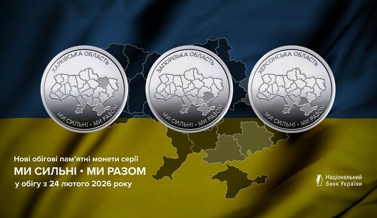 Нацбанк випустив три нові монети номіналом 10 гривень, присвячені прифронтовим областям. ФОТОрепортаж