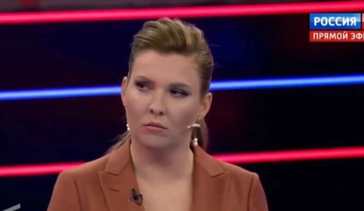Пропагандистка Скабеева учится говорить слово "паляниця" в прямом эфире своего шоу. ВИДЕО
