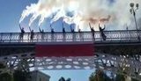 На Алеї Небесної сотні в Києві відбулася акція на підтримку білорусів, які вийшли на протести. ВIДЕО