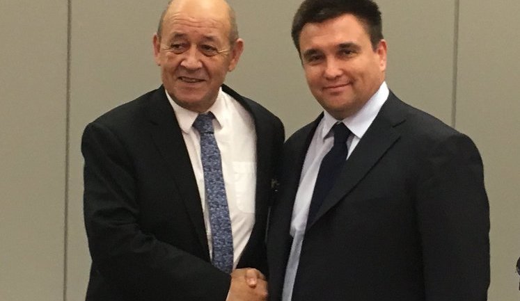 "Против географии не попрешь", - Климкин рассказал главе МИД Франции Дриану о российской агрессии против кораблей ВМФ в нейтральных водах. ФОТО