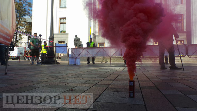 Президент обіцяв, - Нацкорпус пікетує Раду з вимогою спрощення процедури отримання громадянства учасниками АТО 33