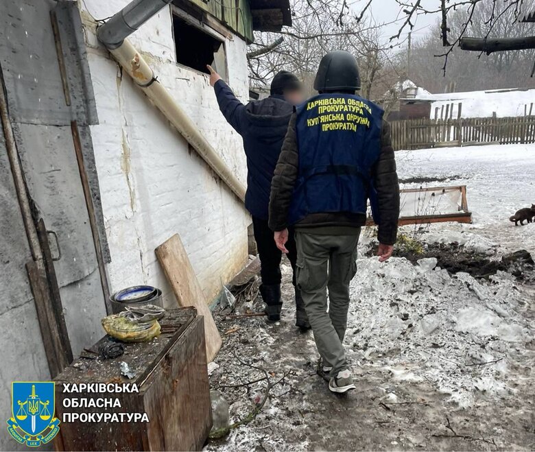 Наслідки ворожих обстрілів Куп’янщини: травмовано мирного мешканця, пошкоджено приватні домоволодіння 05