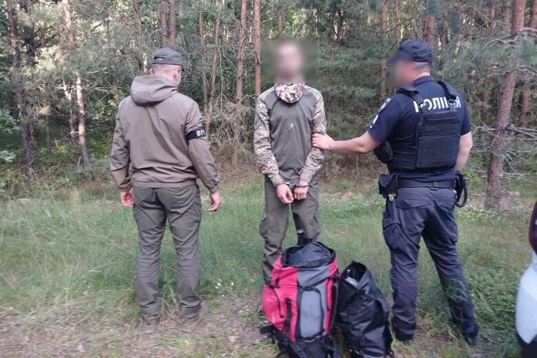 В Житомирской области задержан киевлянин с ножом во время побега