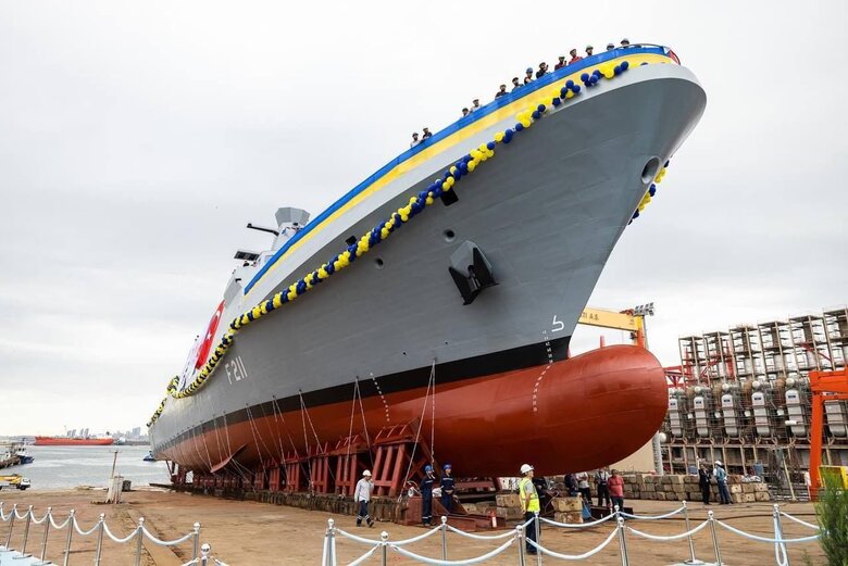 New Ukrainian corvette Ivan Mazepa was launched in Turkey 01