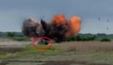 The Shahed crashes in a field