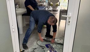 Four relocated hospitals from Luhansk region were damaged during massive attack on Dnipro. PHOTO