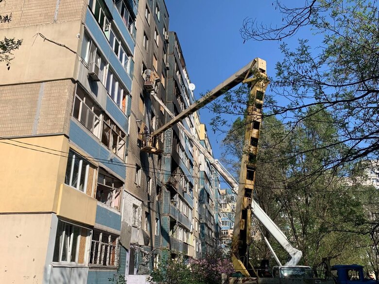 Камʼянське після атаки Шахедом