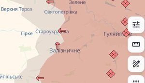 Ворог просунувся поблизу Залізничного на Запоріжжі,- DeepState. МАПА