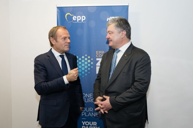Poroshenko meets Tusk, discussed EU sanctions against Russia 02