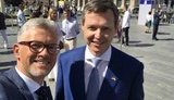 На параді в Києві Німеччину вперше представляв держсекретар Міноборони ФРН, - посол Мельник. ФОТО