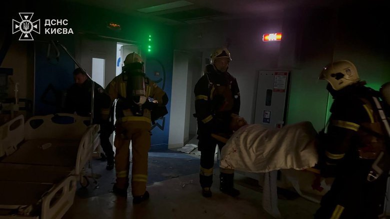 удар по больнице в Киеве