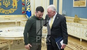 Volodymyr Zelenskyy and Keith Kellogg