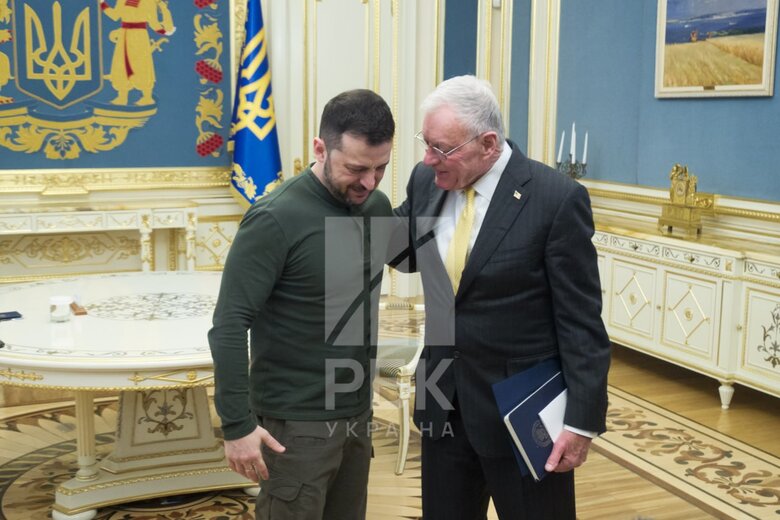 Zelenskyy and Kellogg met in Kyiv on 20 February