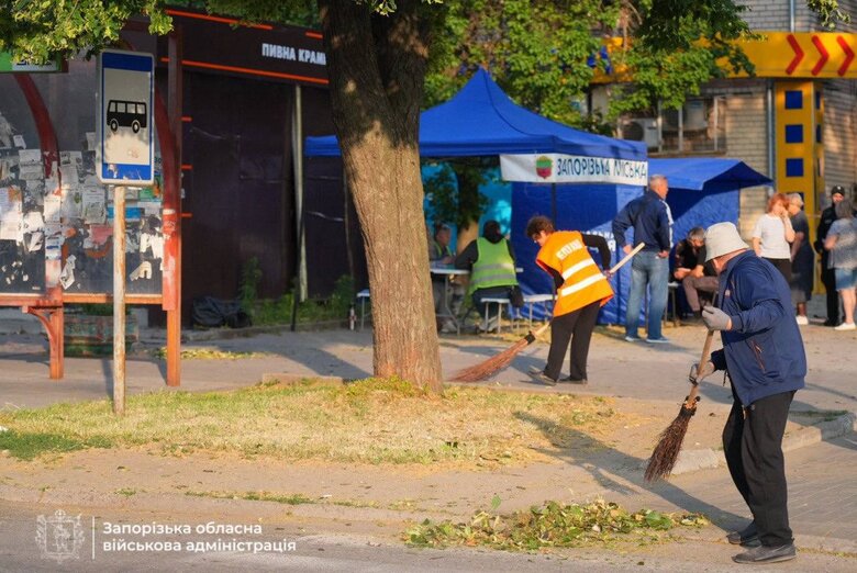 Запоріжжя після обстрілу