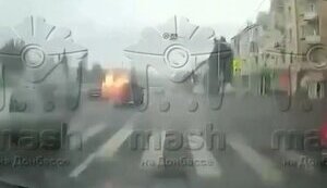 Car with Russian officer explodes in occupied Luhansk. VIDEO