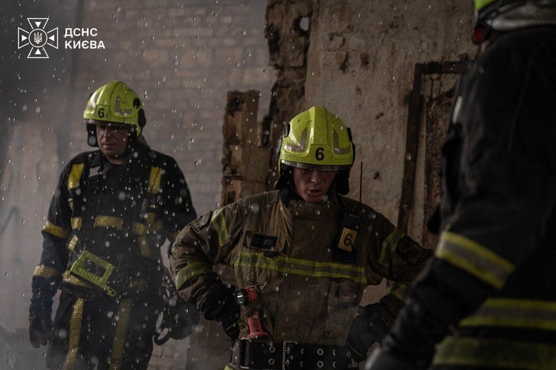 The State Emergency Service has completed the clean-up following the Russian Federation’s night-time attack on Kyiv