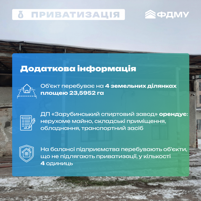 Фонд держмайна знову виставив на продаж спиртзавод на Тернопільщині. Ціну знизили ще на 6 мільйонів