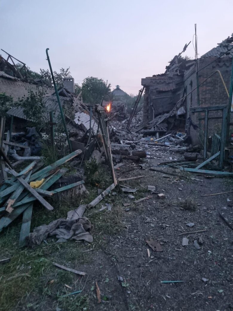 Destruction in Donetsk region as a result of Russian shelling
